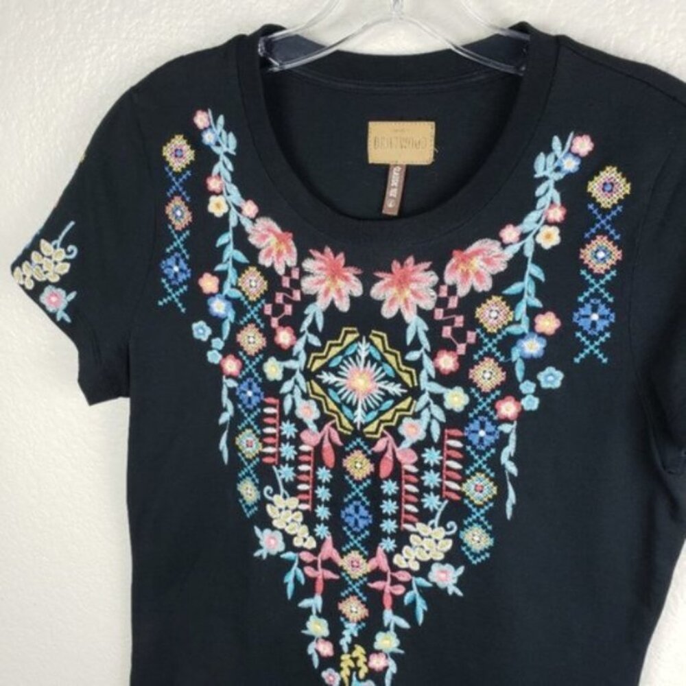 Driftwood Sundance Embroidered Bohemian 'Classic Tee' size S Resortwear Festival - Picture 3 of 13